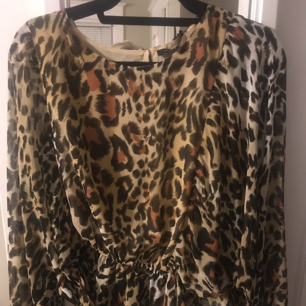 Leopard print blouse